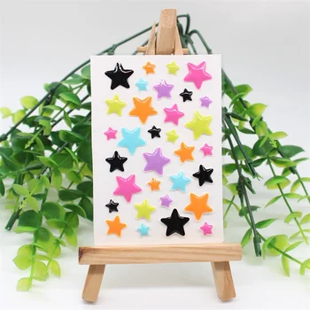 

KSCRAFT Stars Sprinkles Self- adhesive Enamel Dots Resin Sticker for Scrapbooking/ DIY Crafts/ Card Making Decoration