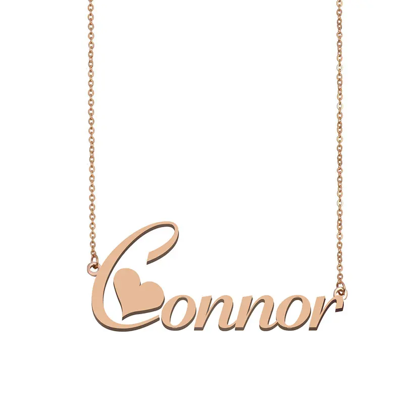 

Connor Name Necklace Personalized Gold Stainless Steel for Women Girls Best Friends Birthday Wedding Christmas Mother Gift
