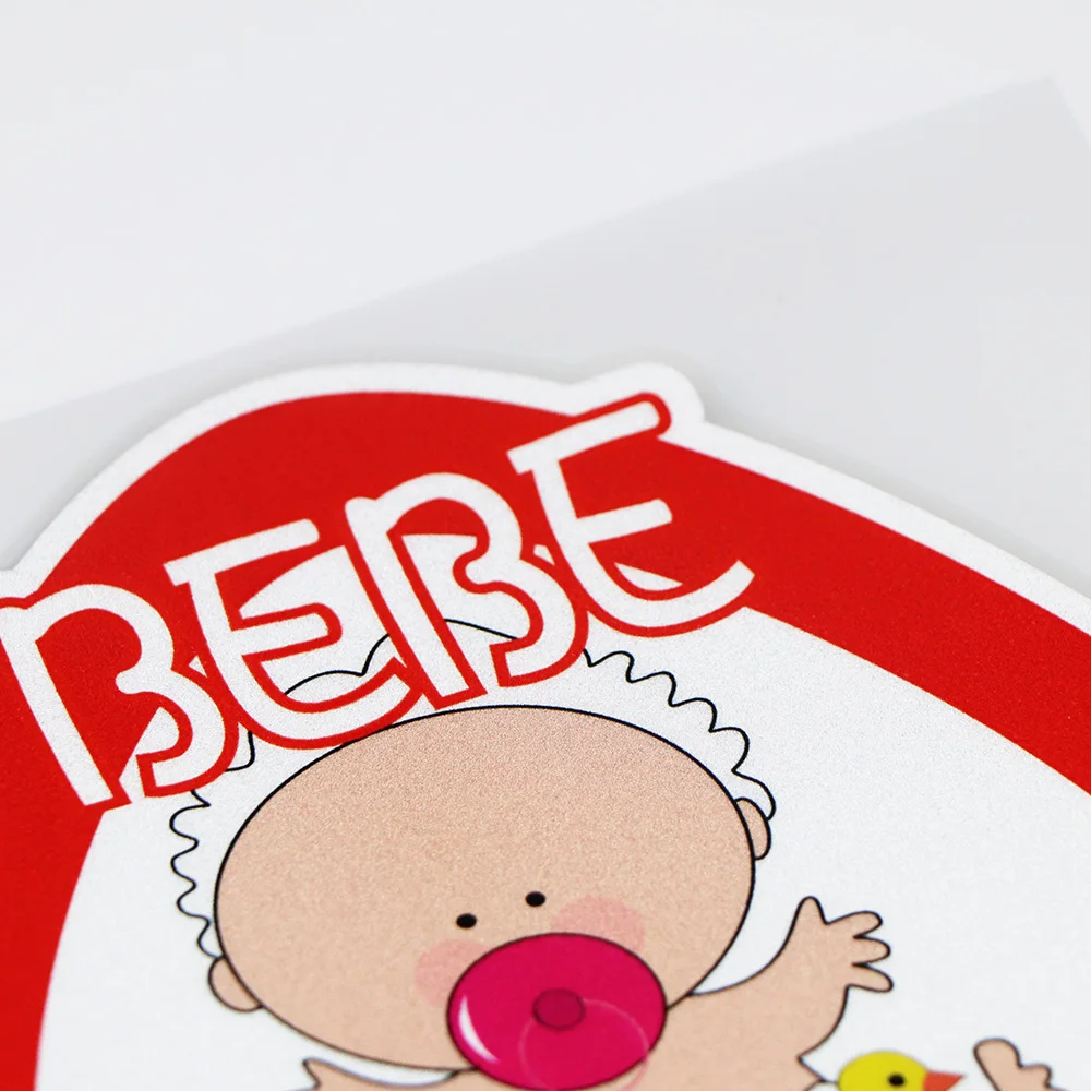 YOJA 14 1 х13 см Милая мультяшная Автомобильная наклейка BEBE A Board Предупреждение ющие