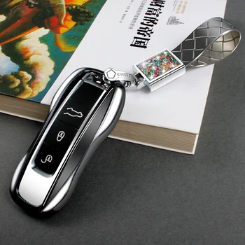

New 3 button TPU Car Key Case Cover For Porsche Cayenne 2018-2019 Panamera 2017-2019 Auto Key Protector Shell key Shell keyfob