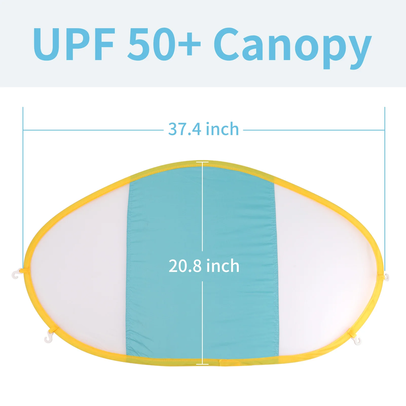 Baby Swim Float Removable Canopy UPF 50+ UV Sunshade Separately Only Canopy Swim Pool Ring Accessories 2