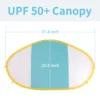 Baby Swim Float Removable Canopy UPF 50+ UV Sunshade Separately Only Canopy Swim Pool Ring Accessories 2