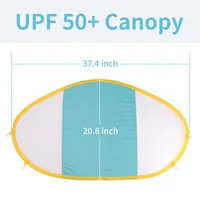 Baby Swim Float Removable Canopy UPF 50+ UV Sunshade Separately Only Canopy Swim Pool Ring Accessories 2