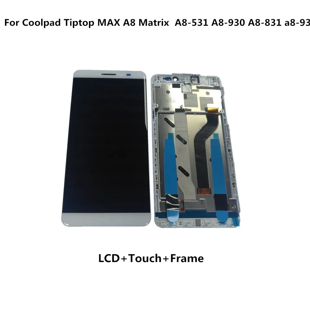 

For Coolpad Tiptop MAX A8 Matrix For Coolpad A8-531 A8-930 A8-831 a8-931 LCD Display With Frame Replacement Repair Parts +Tools