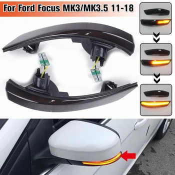 

1 Pair Amber LED Dynamic Turn Signal Light For Ford Focus 3 MK3 MK3.5 2011-2018