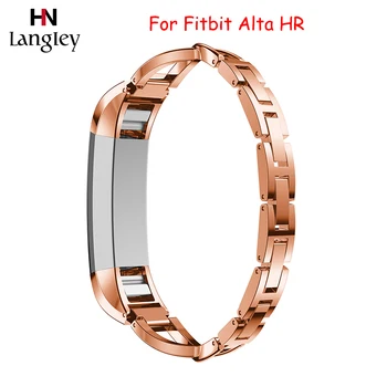 

Stainless Steel Band For Fitbit Alta HR Bracelet Straps Fashion Diamond Rhinestone shape Wristbands For Fitbit Alta HR Straps