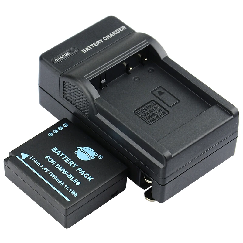 3 шт 1500mAh 7,4 V DMW-BLE9 BLE9 полная декодированная DSTE батарея камеры DSLR lcd двойное зарядное устройство для Panasonic DMC-GF3 DMC-GF5 - Цвет: 1Battery1DCCharger