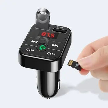 

FM Transmitter Bluetooth 5.0 Car Mp3 Player U Disk Car Hands-free USB Phone Charger Car Cigarette Lighter Car Accessories