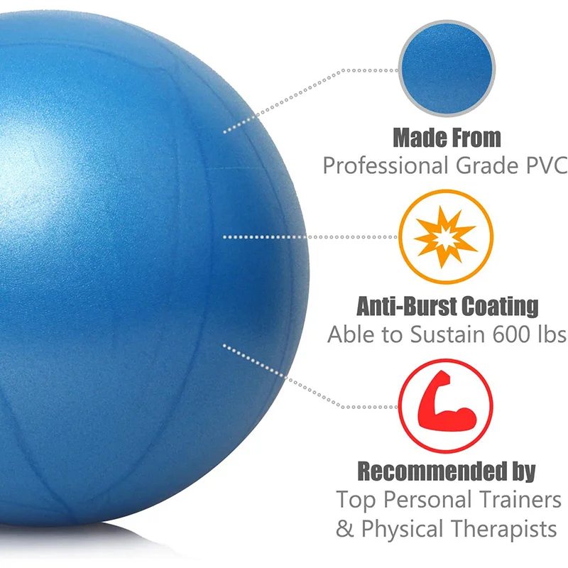 Fitness Yoga Ball Training Exercise Gymnastic Pilates Balance Gym Home Trainer Crossfit Core Ball Anti Stress Fitball 25cm