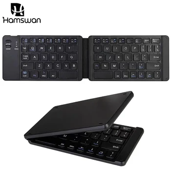 

Portable Keyboard Folding Ultra Slim Wireless Bluetooth Foldable Mini Keyboard English For IOS Android iphone Tablet phone