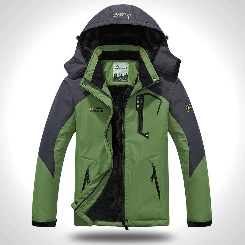

Winter Fleece Snowproof Windproof Waterproof Jacket Jacket Outdoor Camping Mountaineering Ski Suit Plus Velvet Down Jacket