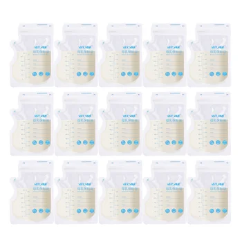 

30pcs 250ml Breastmilk Storage Bags Sealing Strip Disposable Milk Freezer Bags Pouches