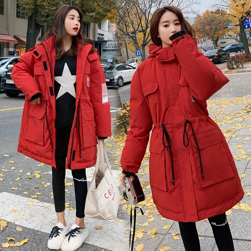 

Cotton-padded Clothes/Cotton Coat-Style Elegant Trend 2019 Winter Mid-length Casual