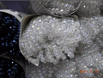 

Red AB Color 3*4mm 140pcs Rondelle Austria faceted Crystal Glass Beads Loose Spacer Round Beads for Jewelry Making