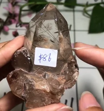 

Real Crystal Natural Crystals Natural stone, Natural Enhydro Quartz Amethyst Scepter , No.2020-03-27-01, 2020030701