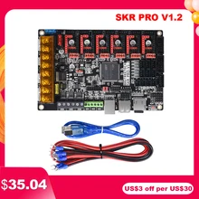 BIGTREETECH SKR PRO V1.2 32Bit Control 3D piezas de la impresora SKR V1.3 rampas 1,4 A4988 TMC2208 Uart TMC2130 TMC2209 Skr mini e3