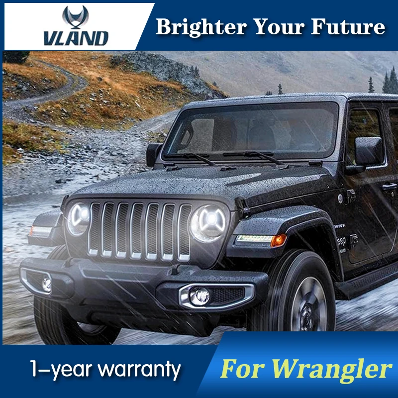 Автомобильная фара для Jeep Wrangler фары полный передний свет с движущимся сигналом