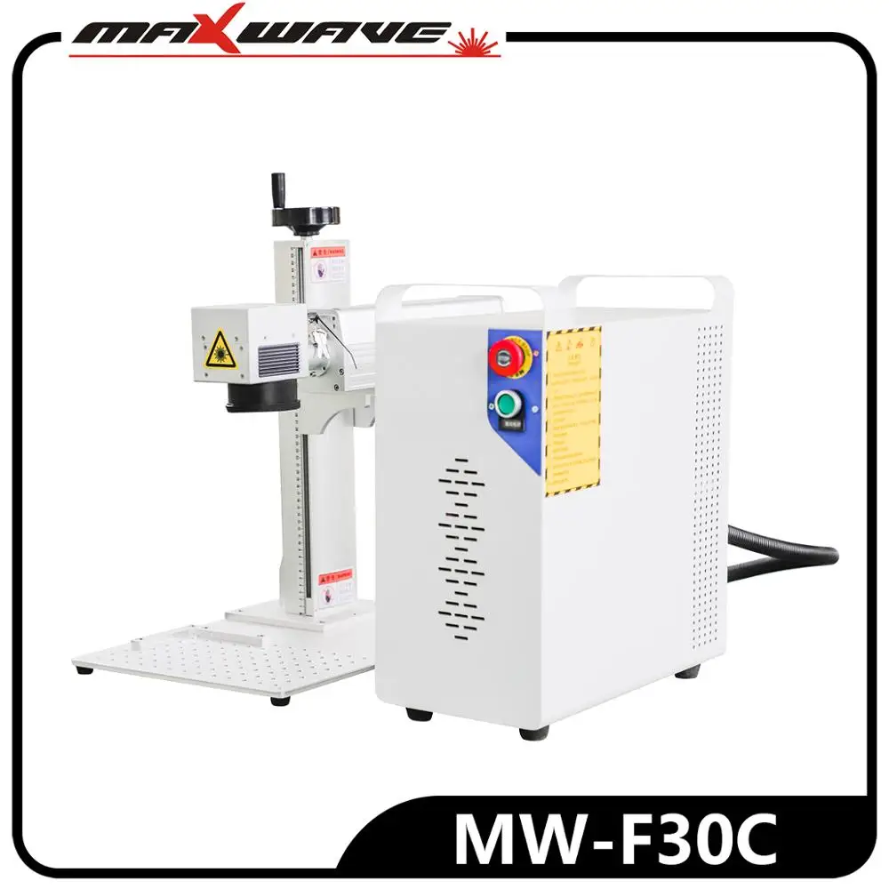 

30w fiber laser marking machine with rotary for metal marking