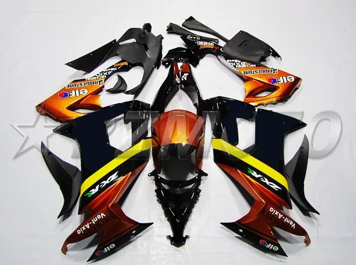 4 подарки Лидер продаж ABS полный обтекатель комплект подходит для Kawasaki Ninja ZX-10R ZX10R 2008 2009 2010 08 09 10 Обтекатели оранжевый эльф