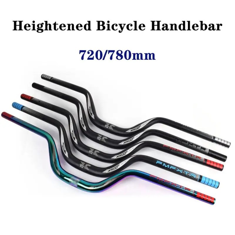 720/780mm Aluminum Alloy Bicycle Handlebars High Strength Heightened