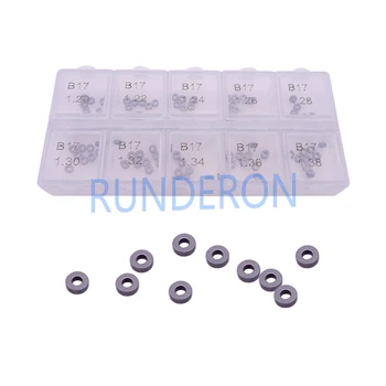 

B17 Gasket CRI Common Rail Injectors Solenoid Valve Spring Force Adjusting Washer Shim 1.20~1.38 0.02mm Repair Kit for-Denso