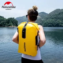 Naturehike 28L сумки нейлоновые водонепроницаемые портативный рюкзак для кемпинга ПВХ сухой и влажный разделительный спортивный мешок водонепроницаемый чехол