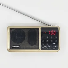 FM частота 70 МГц~ 108 МГц мини FM радио динамик TF USB MP3 плеер светодиодный фонарь, гарнитура 18650 перезаряжаемая