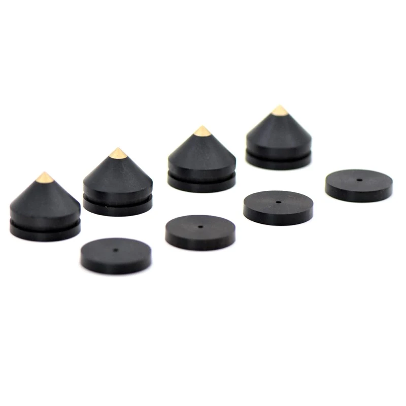 1 Sets Speaker Loudspeaker Spikes Stand Feets Audio Speaker Repair Parts Turntable DIY Speaker Stand Shock Pin Nails and Pads Ac