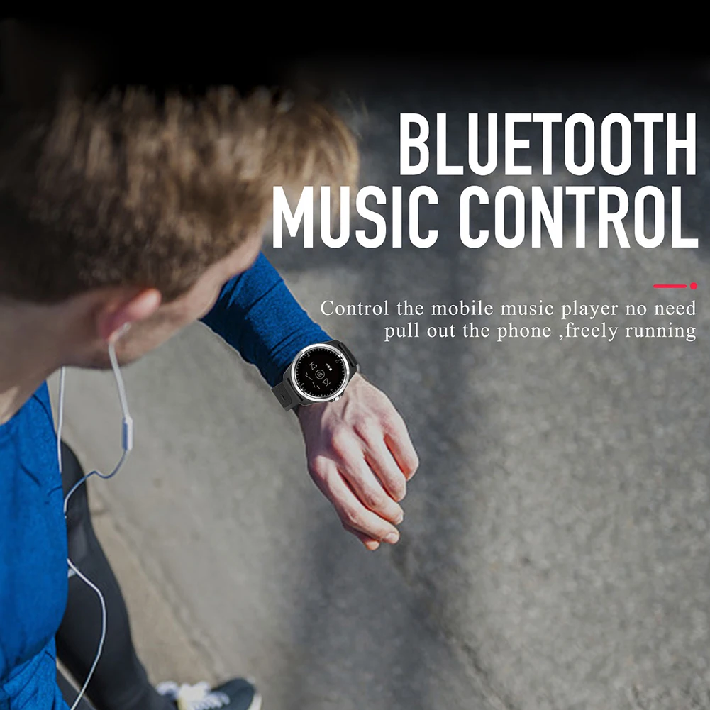 LTP Round Screen Waterproof Smart Watch Men Bluetooth Smartwatch Pedometer Heart Rate Monitor Wristwatch
