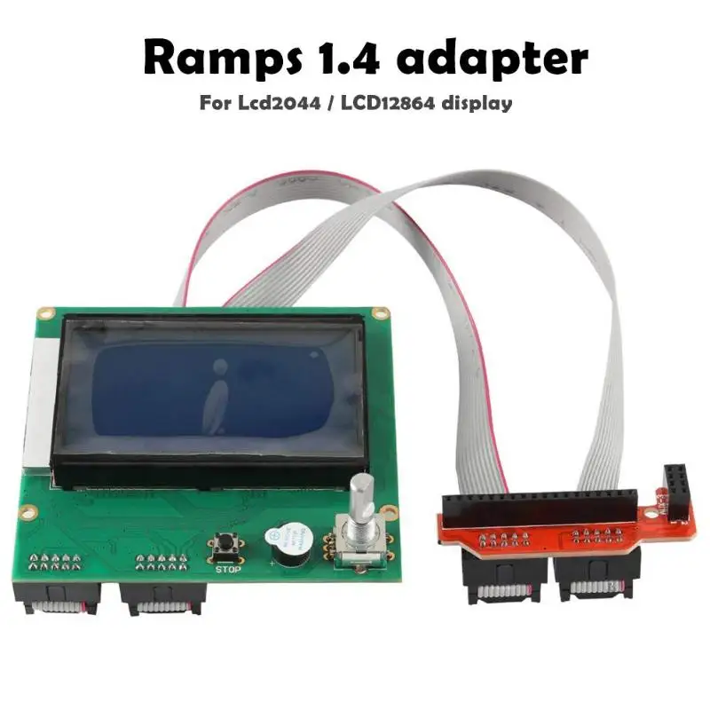 Модуль адаптера платы Smart Control ler 1 4 для 3D принтера RAMPS модуль ЖК дисплея 2004 12864 Ramps1.4