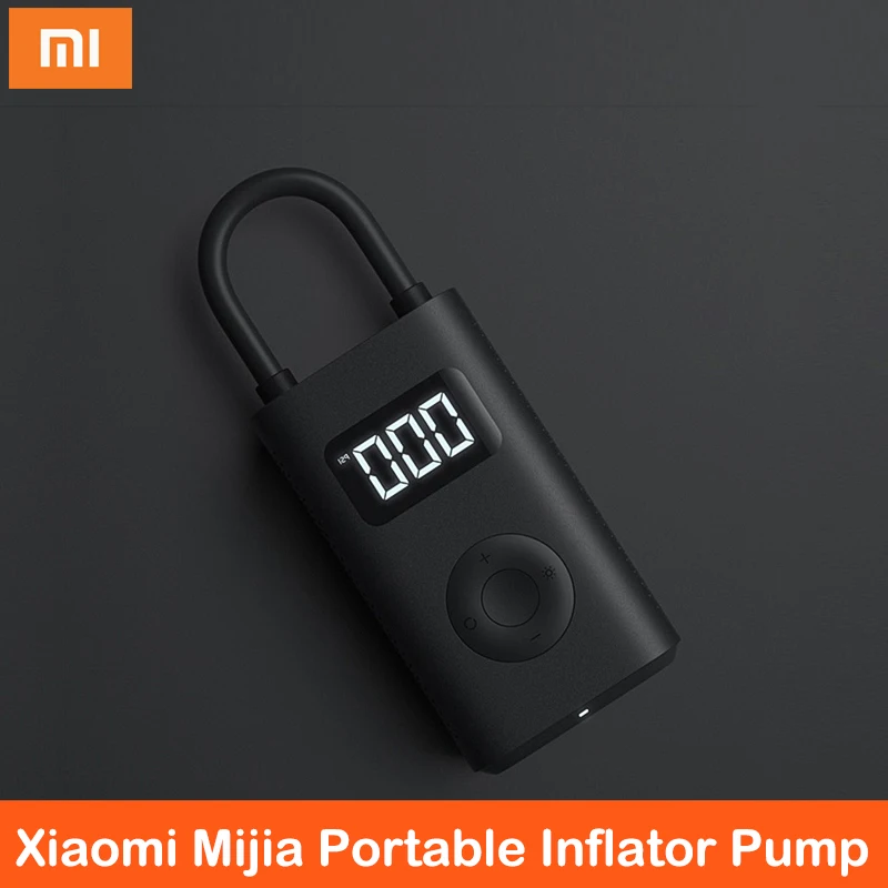 Original Xiaomi Mijia Portable Smart Digital Tire Pressure Detection Electric Inflator Pump For Bike Motorcycle Car