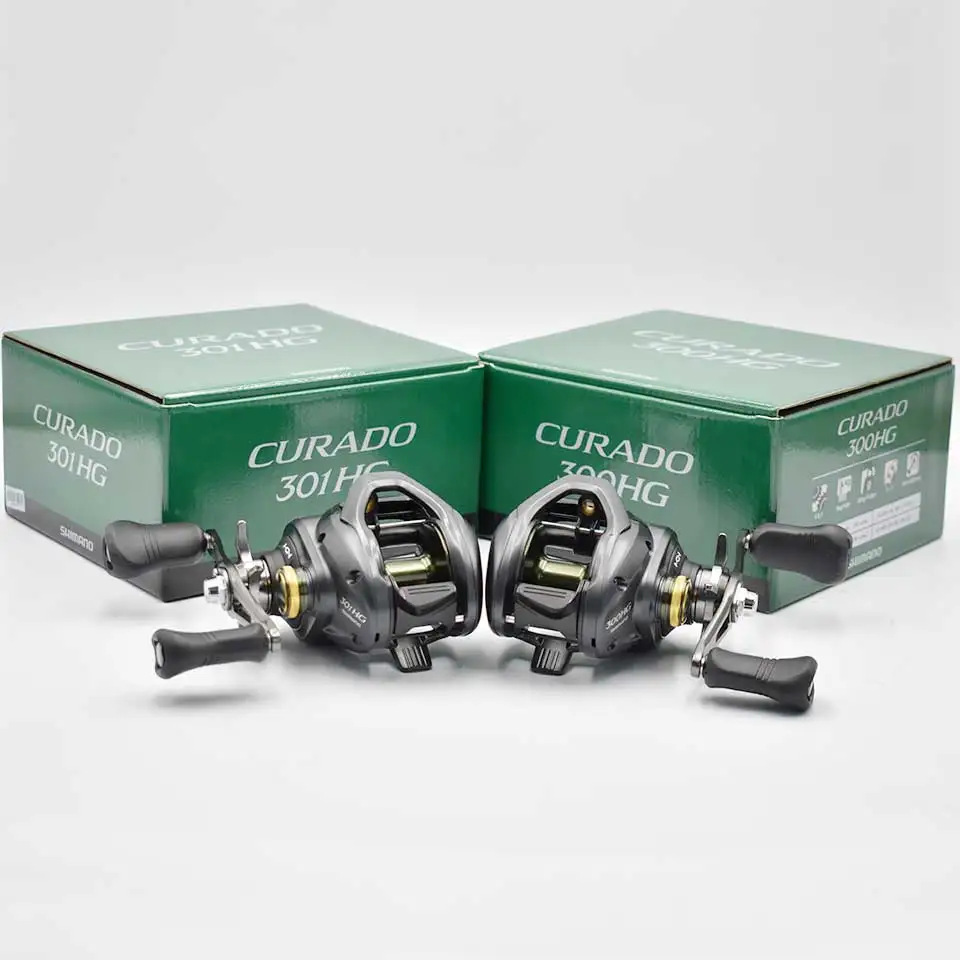 SHIMANO-Baitcast بكرة صيد ، Curado 300 ، 301 ، 300HG ، 301HG ، 201XG ، بكرة  رمي الطعم ، 4.7:1 ، 6 ، 6.6 ، 5 + 1BB ، 18-22LB Power ، بكرة ثلاثية الأبعاد  - AliExpress