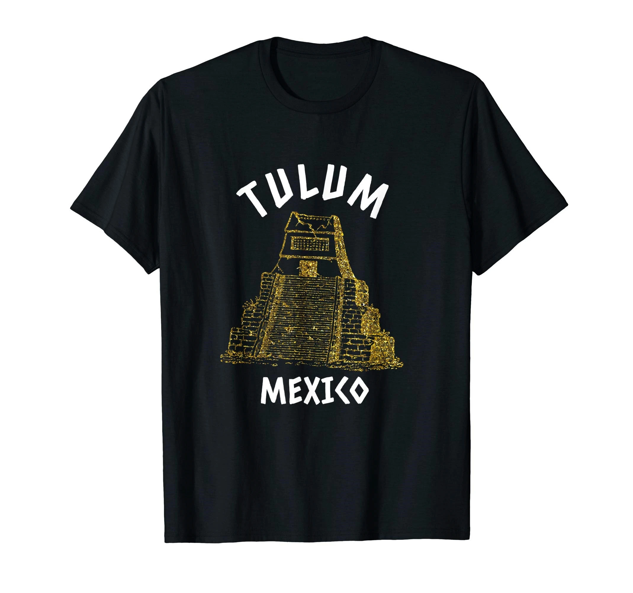 Pyramids and Mayan Ruins Tulum Mexico Vacation T-Shirt |