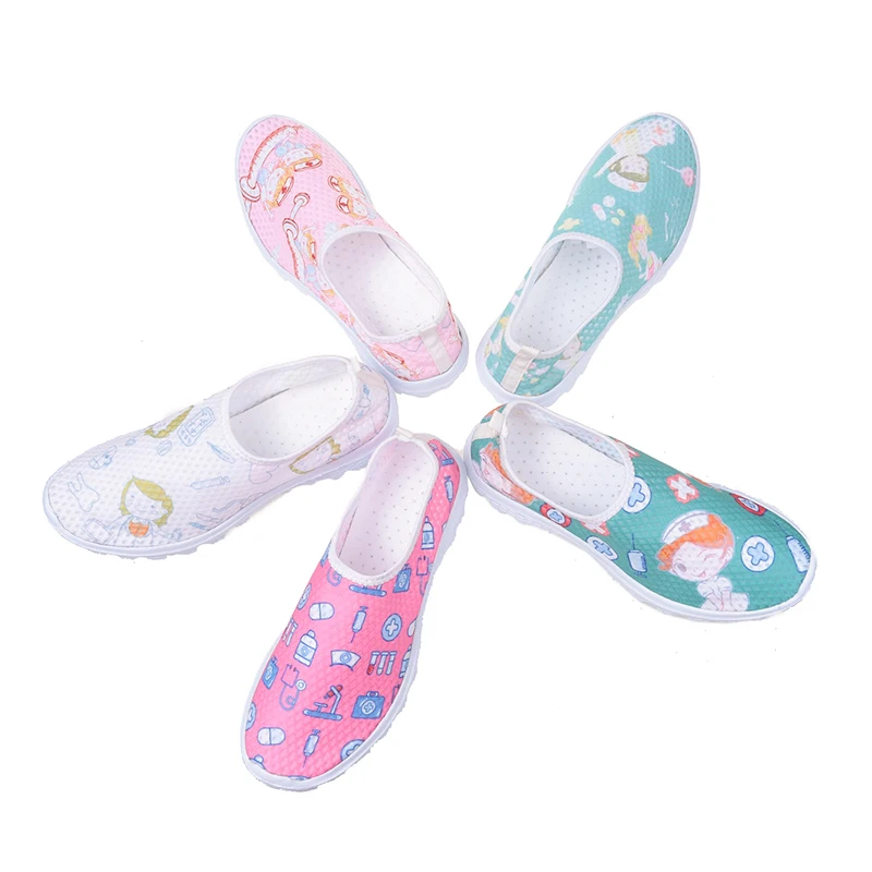 Женские кроссовки с принтом сердечного ритма на плоской подошве|Обувь без