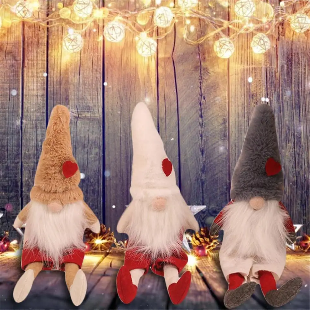 1 Pcs Christmas Faceless Plush Doll Ornament Decoration For Children's Gift