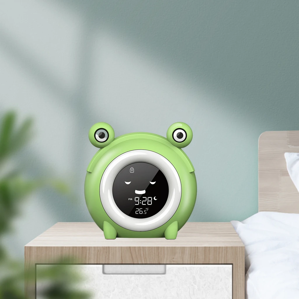 Kikker Kids Wekker 5 Geluid Kind Slaap Trainer Geluid Machine Snooze KlokWekkers AliExpress