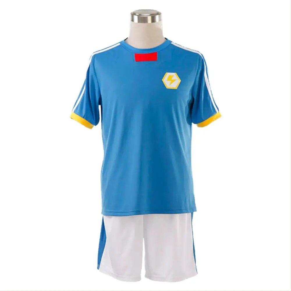 

Anime Inazuma Eleven Cosplay Gouenji Shuuya Costume Uniform Football Japan Team Sport T Shirt Shorts Socks Full Set Costume