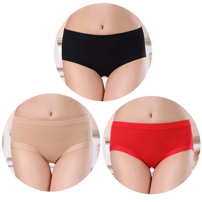 black apricot red TEXIWAS 3 шт./лот менструальные трусики герметичные физиологические трусики женское нижнее белье женские водонепроницаемые женские трусы большого размера 2XL XXXL - Цвет: black apricot red