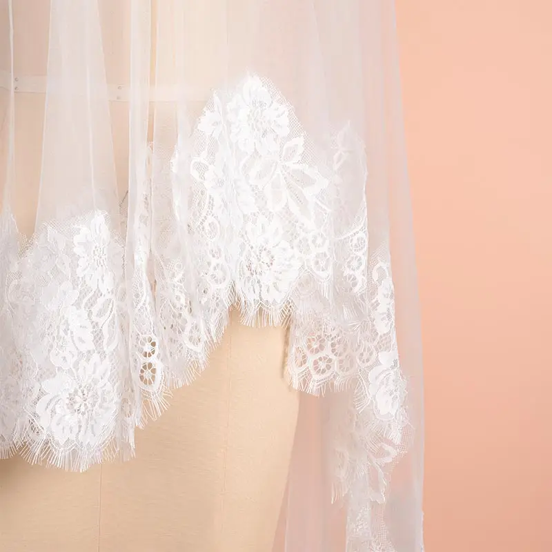 New Arrival 2m 3m 4m Cathedral Wedding Veils Long Bridal Veil 2019 One Layer White Ivory Lace Bride Veils Wedding Accessories New Arrival 2m 3m 4m Cathedral Wedding Veils Long Bridal Veil 2019 One Layer White Ivory Lace Bride Veils Wedding Accessories