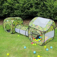 Комплект детской одежды из 3-х предметов для палатки маскировочной окраски открытый надувной бассейн с шариками для маленьких мальчиков и девочек с шариками Игровая палатка игровой домик океан бассейн