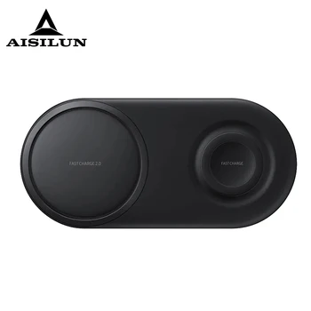 

25w Qi Wireless Charger Duo Pad for Samsung Note 10 Plus S10 S9 S8 Plus Gear S3 Watch 20w Wirless Fast Charging for Iphone 11 8