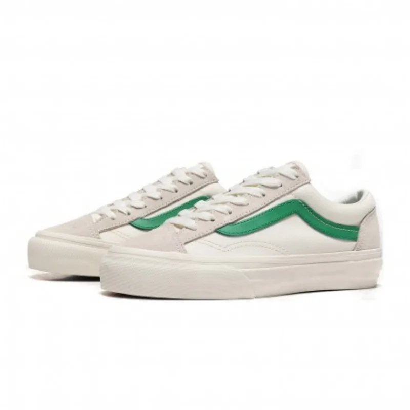 VANS стиль 36 Мужская и женская обувь классический подлинный уличная низкая помощь белый красный Новинка VN0A3DZ3RFX