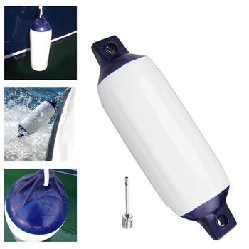 

1Pcs Inflatable Boat Pvc Anti-Collision Barrel Marine Fender 400X110 Mm Uv Protection Ship Mooring Buffer Uv Protection Suitable
