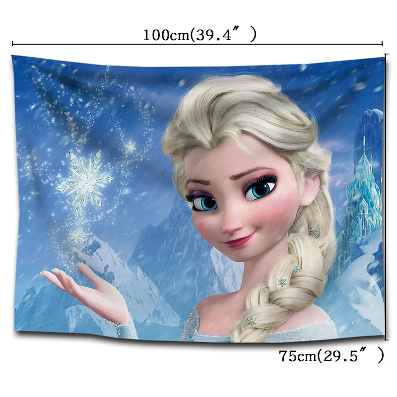 Frozen party decoration 75*100cm wall tapestry decoration Frozen party exclusive wall tapestry everyone's favorite