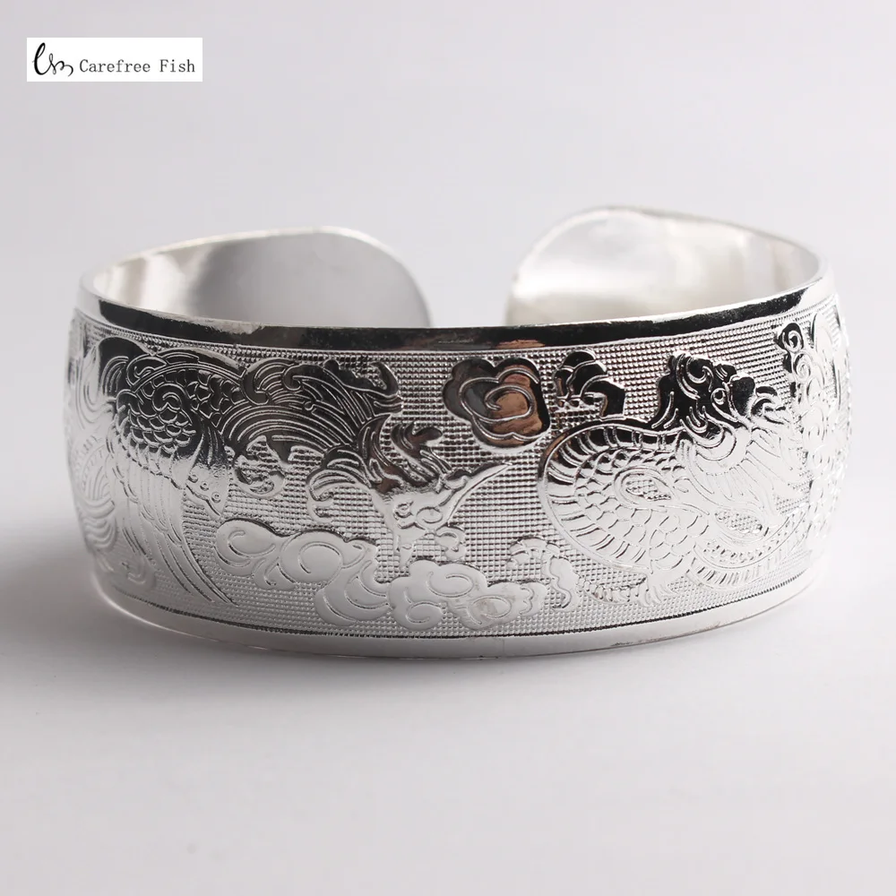 11- silver Цыганский квадратный Цветок Металлический тибетский серебряный винтажный Ретро Модный Браслет-манжета браслет для нее Рождественский подарок - Окраска металла: 11- silver