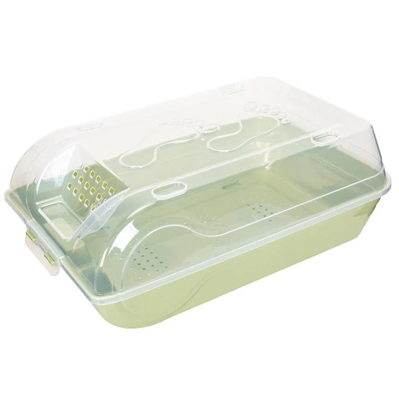 

Big deal Shoes Storage Organizer Transparent Stackable Box Household Plastic Shoe Box Green