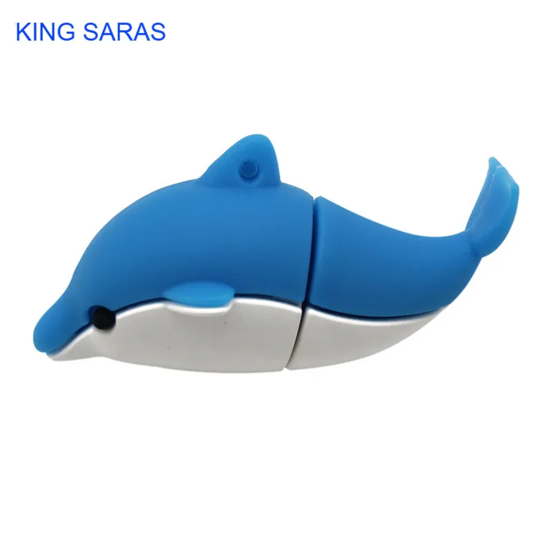 

KING SARAS cartoon cute Animal dolphin style usb flash drive usb 2.0 4GB 8GB 16GB 32GB 64GB pendrive gift U disk