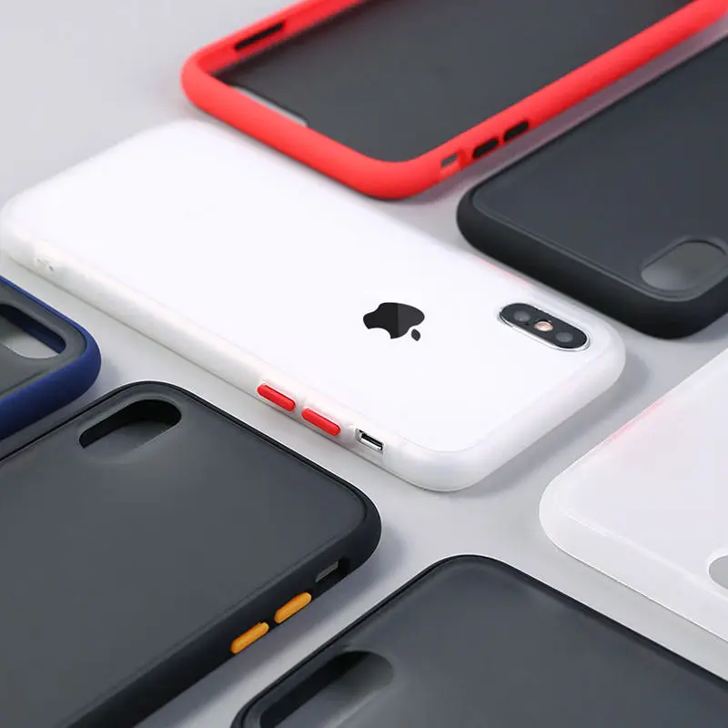 Противоударный защитный чехол для iphone XR XS Max 11 X 7 8 6 6S Plus прозрачный матовый