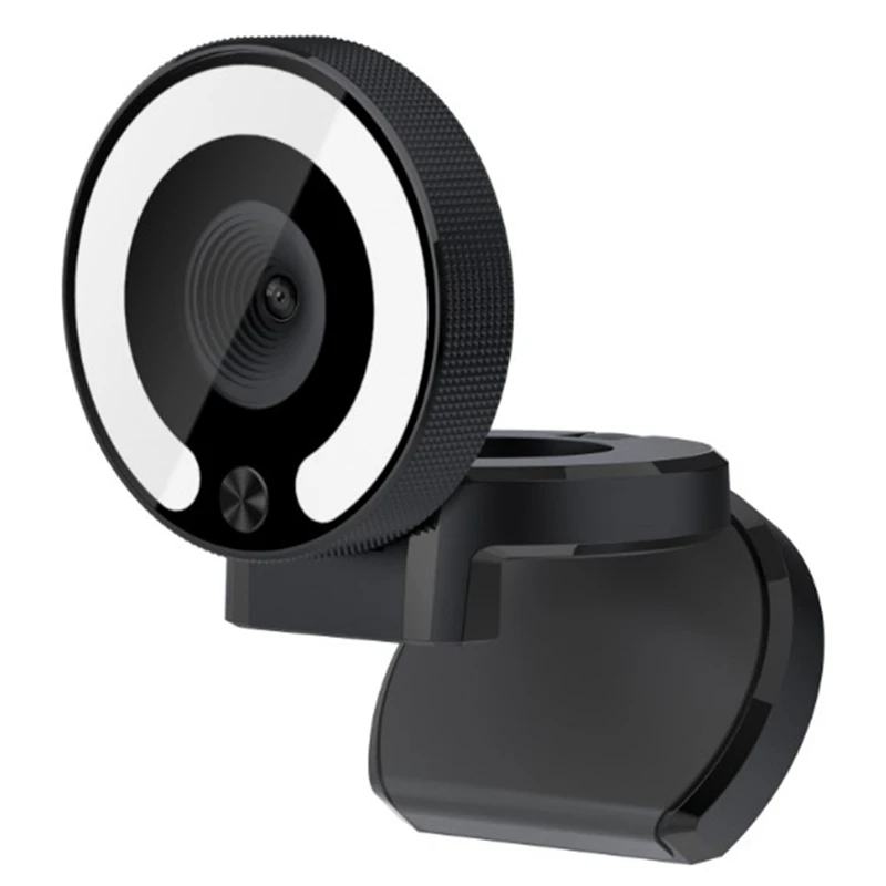 2k Ultra Hd Webcam Q18 Autofocus Usb Webcam With Microphone And 3 Color Ring Light For Pc Laptop Webcams Aliexpress
