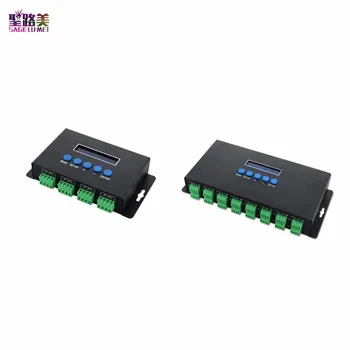 

BC-204 BC-216 DC5V-24V Artnet Eternet to SPI/DMX pixel led light controller Output 4 channels 16 channels For 2811 2812 2801